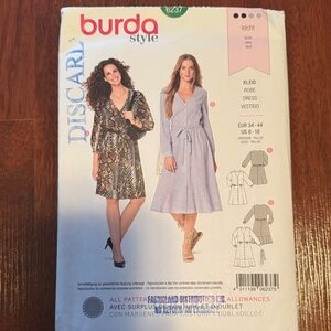 2/$15 Burda 6237 Sewing Pattern 8-18